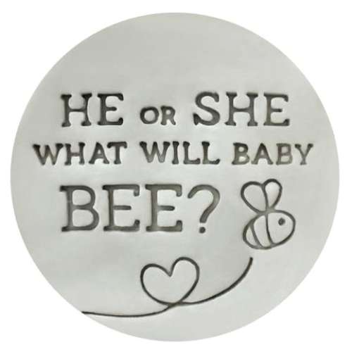 Cookie Stamp Embosser - He Or She What Will Baby Bee?